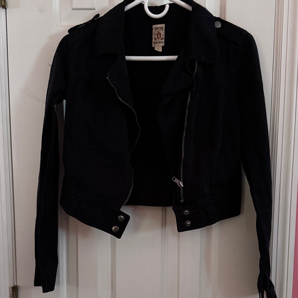 3/$20 Classic Black Jean Jacket